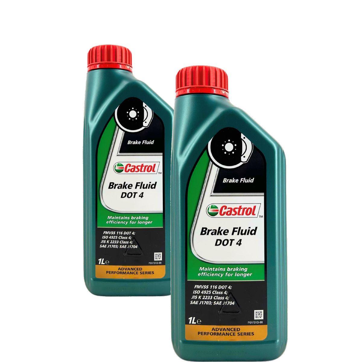 Castrol Brake Fluid DOT 4 Bremsflüssigkeit 2x1 Liter
