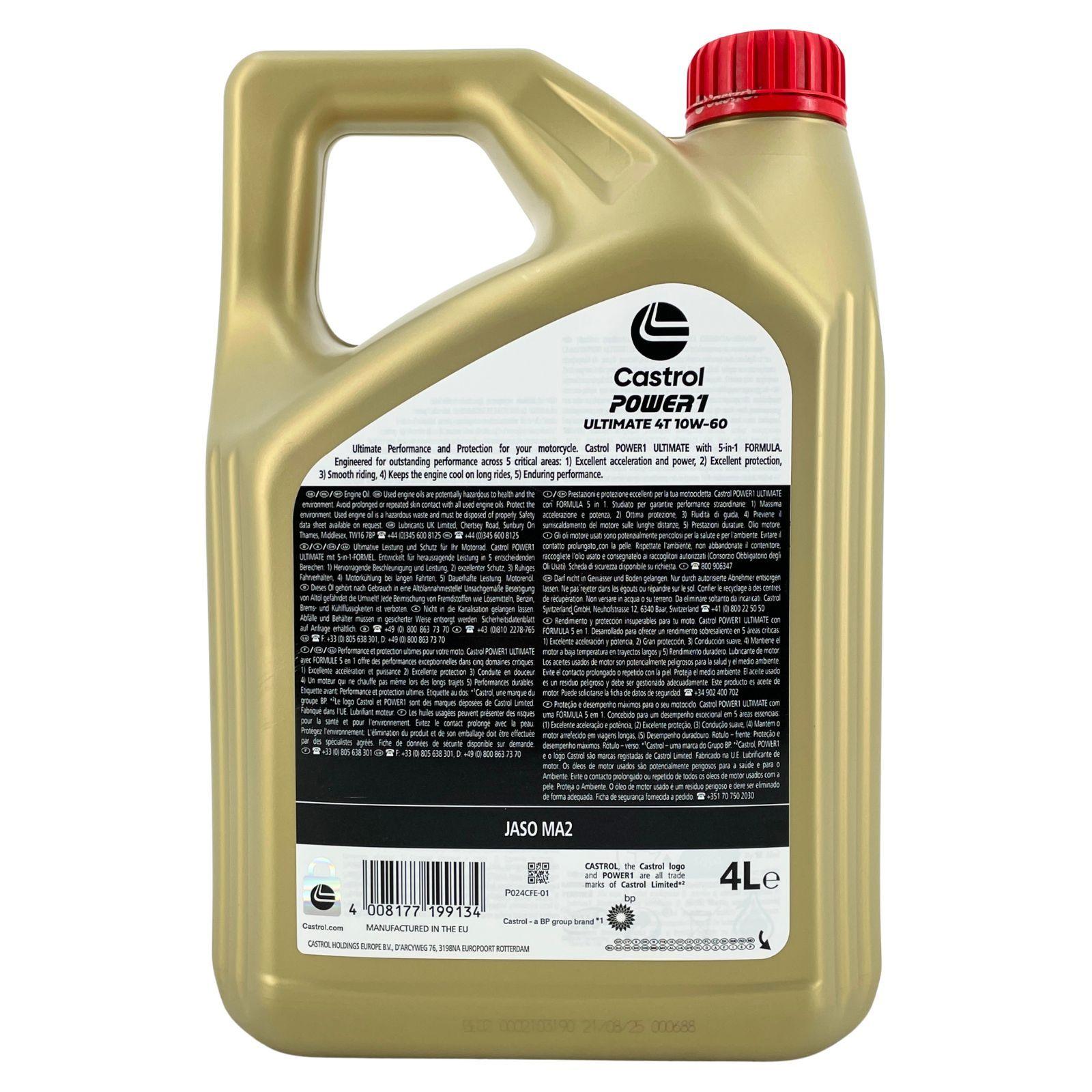 Castrol Power 1 Ultimate 4T 10W-60 4 Liter