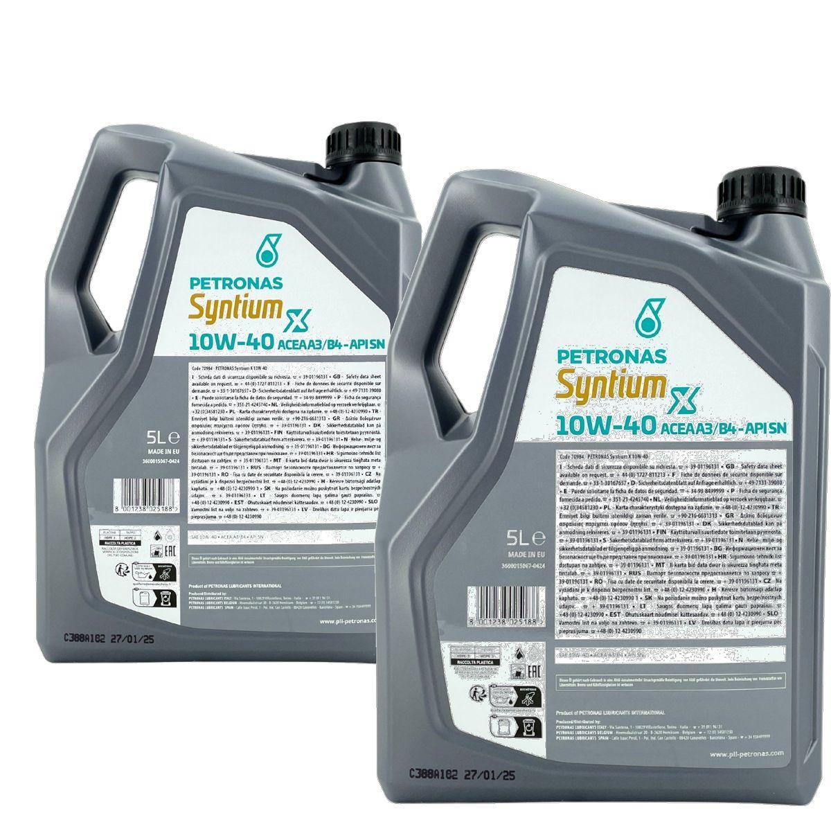 Petronas Syntium X 10W-40 A3/B4 2x5 Liter