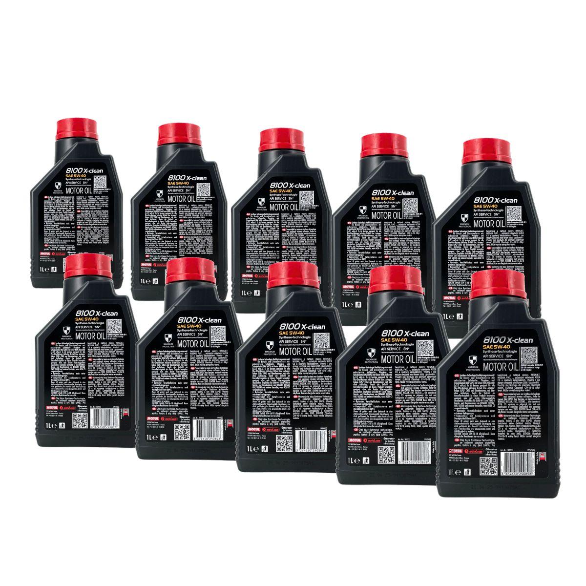 Motul 8100 X-clean 5W-40 10x1 Liter