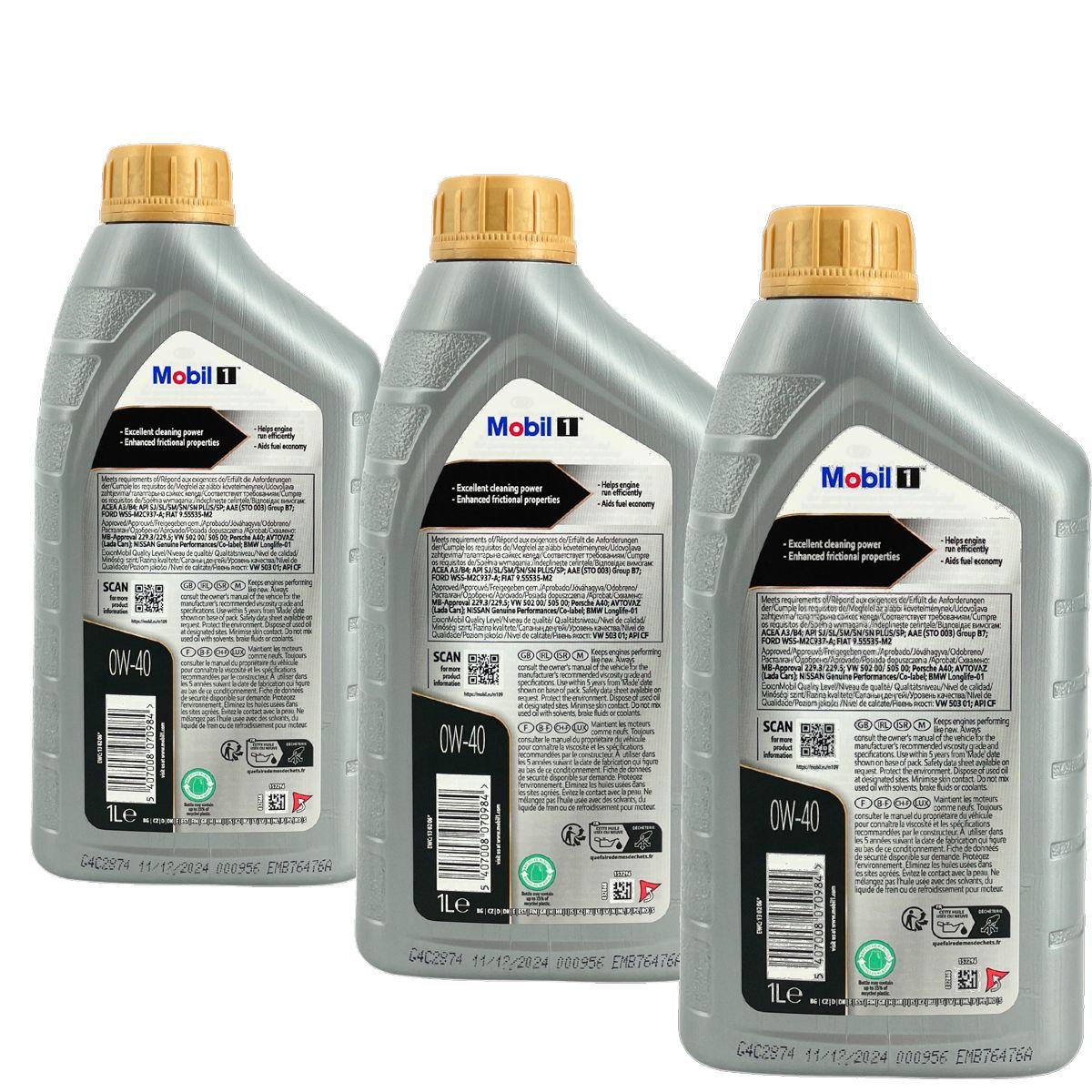 Mobil 1 FS 0W-40 3x1 Liter