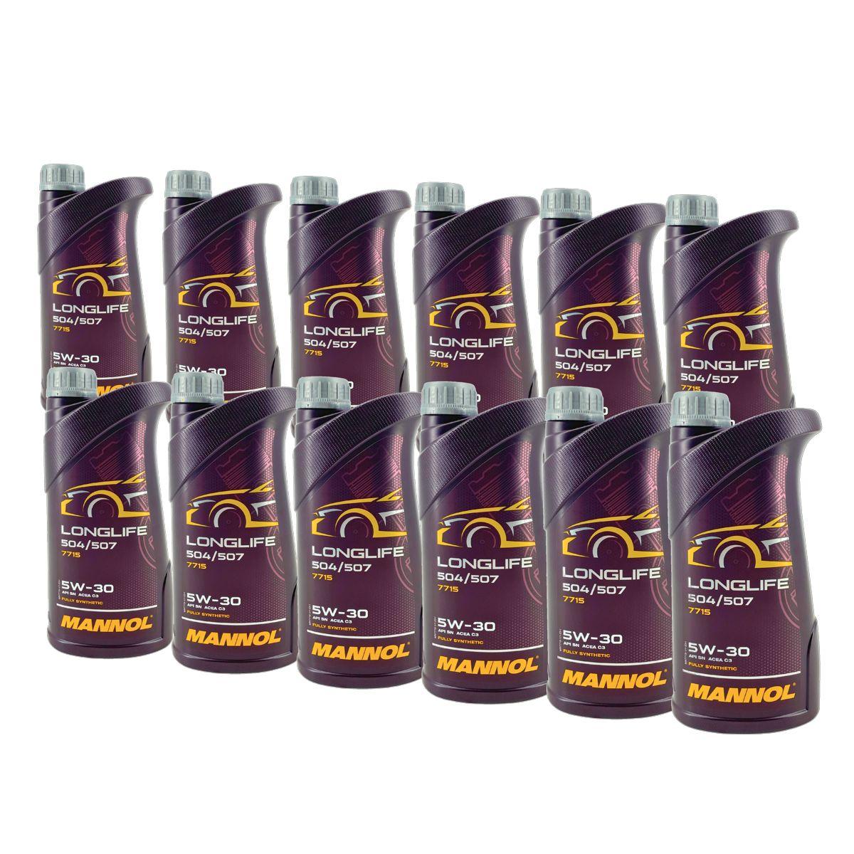 Mannol Longlife 504/507 5W-30 12x1 Liter