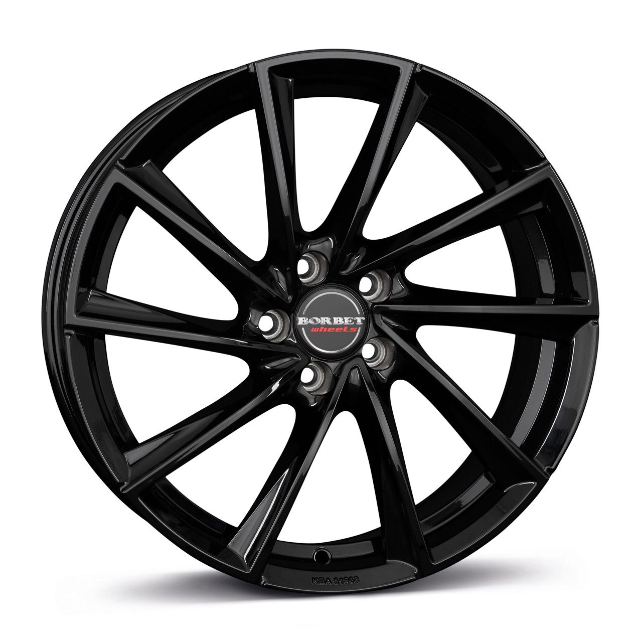 BORBET DESIGN V schwarz glänzend 7.0Jx16 5x112 ET48