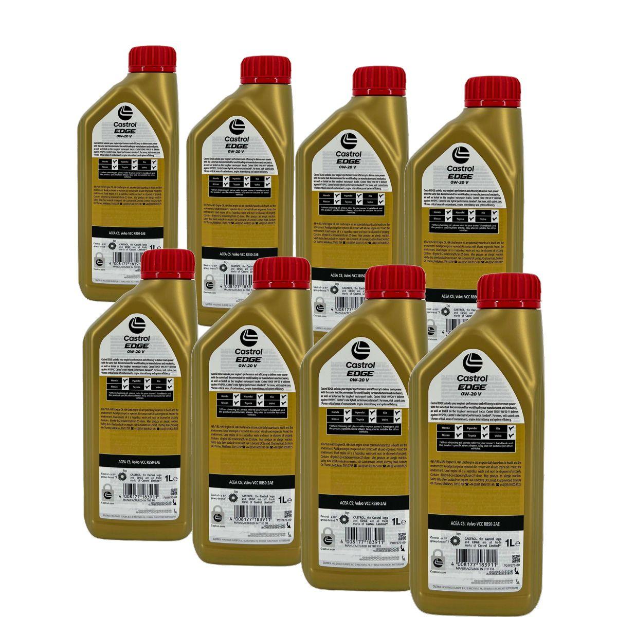 Castrol Edge 0W-20 V 8x1 Liter