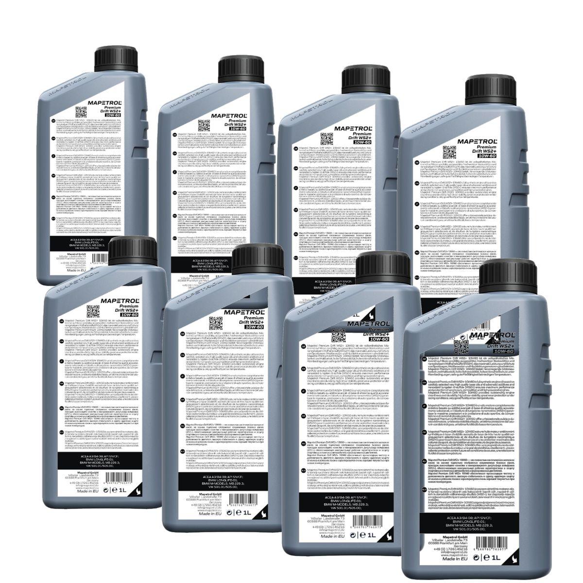 Mapetrol Premium Drift WS2+ 10W-60 8x1 Liter