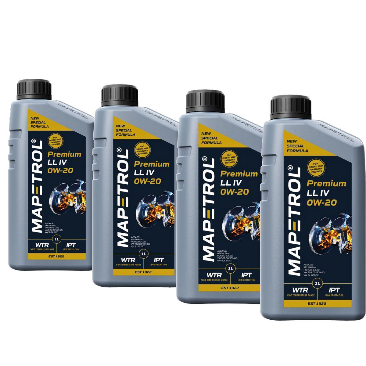 Mapetrol Premium LL IV 0W-20 4x1 Liter