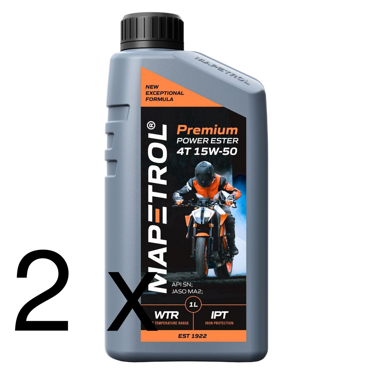 Mapetrol Premium Power Ester 4T 15W-50 2x1 Liter