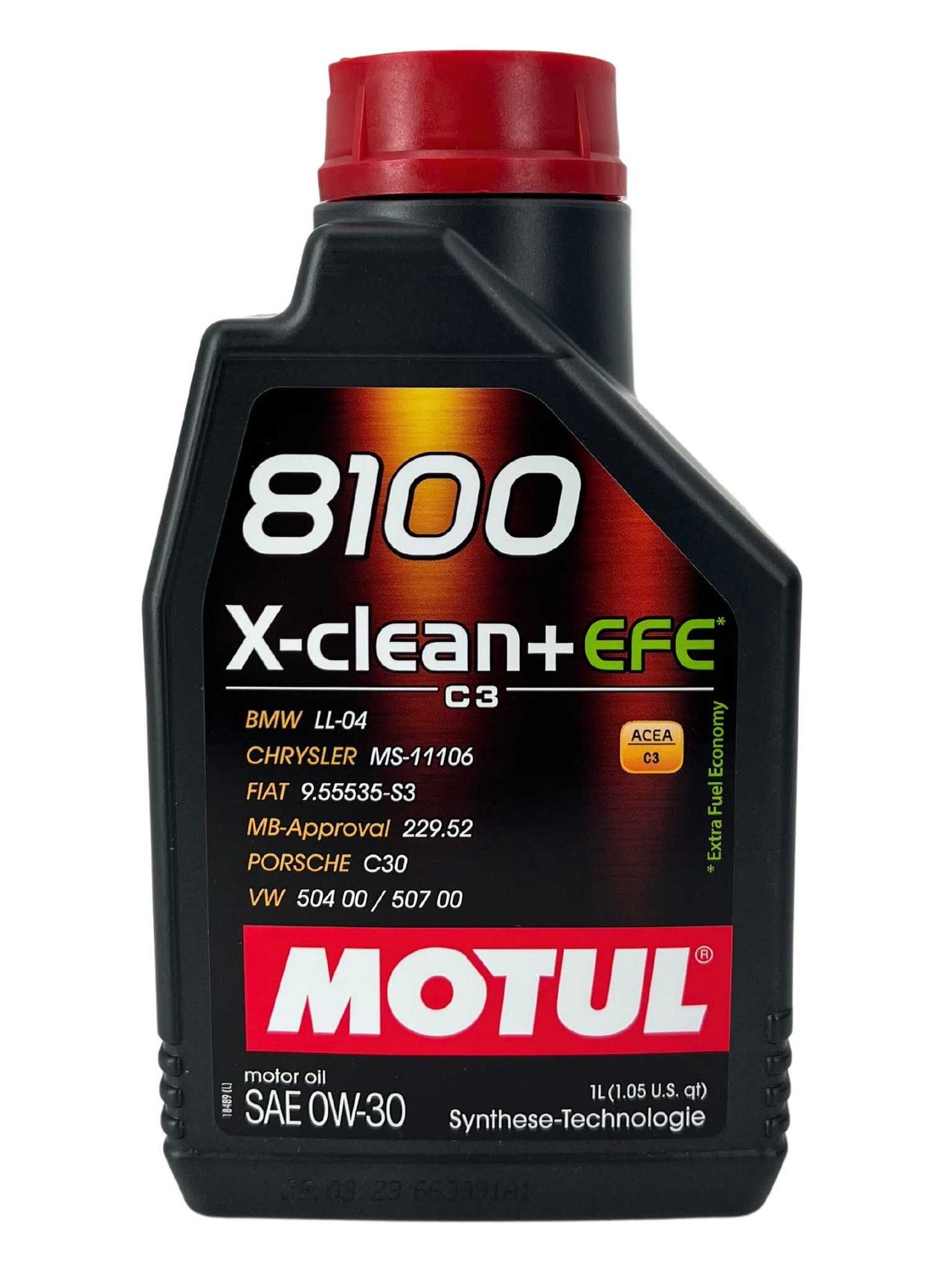 Motul 8100 X-Clean + EFE 0W-30 1 Liter Motul 8100 X-Clean + EFE 0W-30 1 Liter