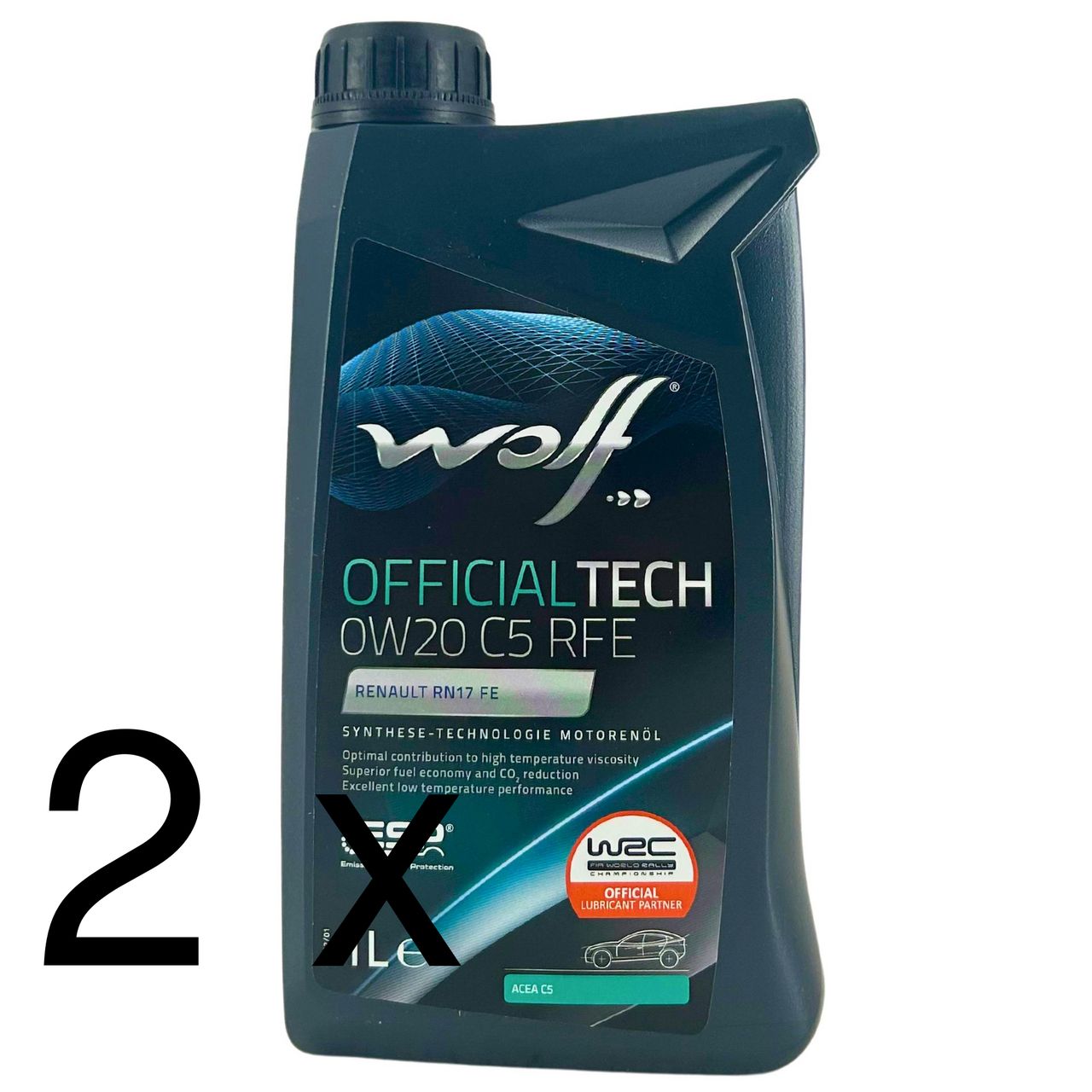 Wolf OfficialTech 0W-20 C5 RFE 2x1 Liter