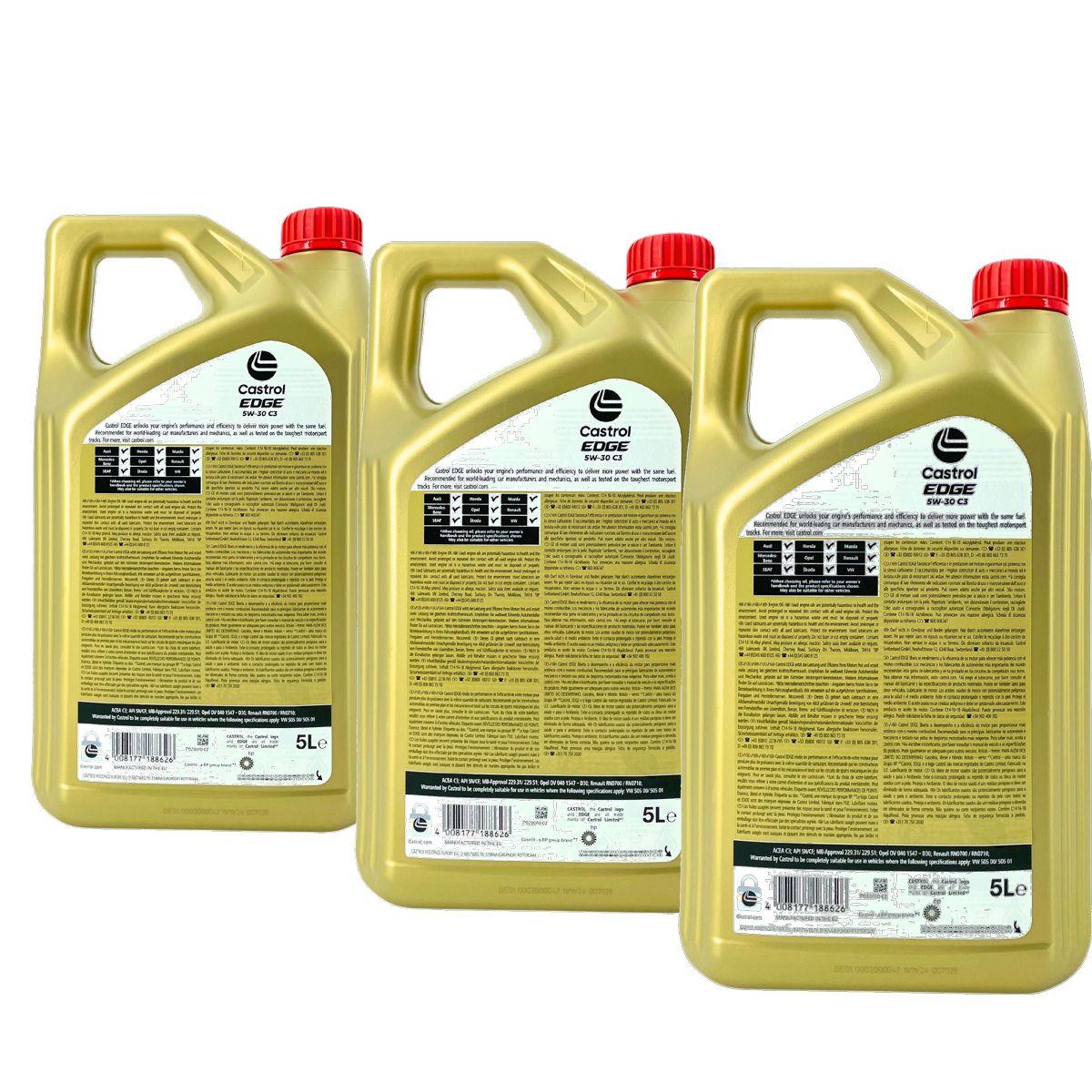 Castrol Edge 5W-30 C3 3x5 Liter