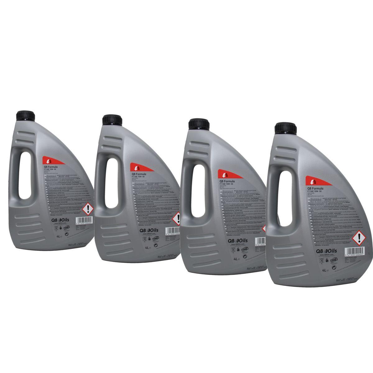 Q8 Formula F1 10W-50 4x4 Liter