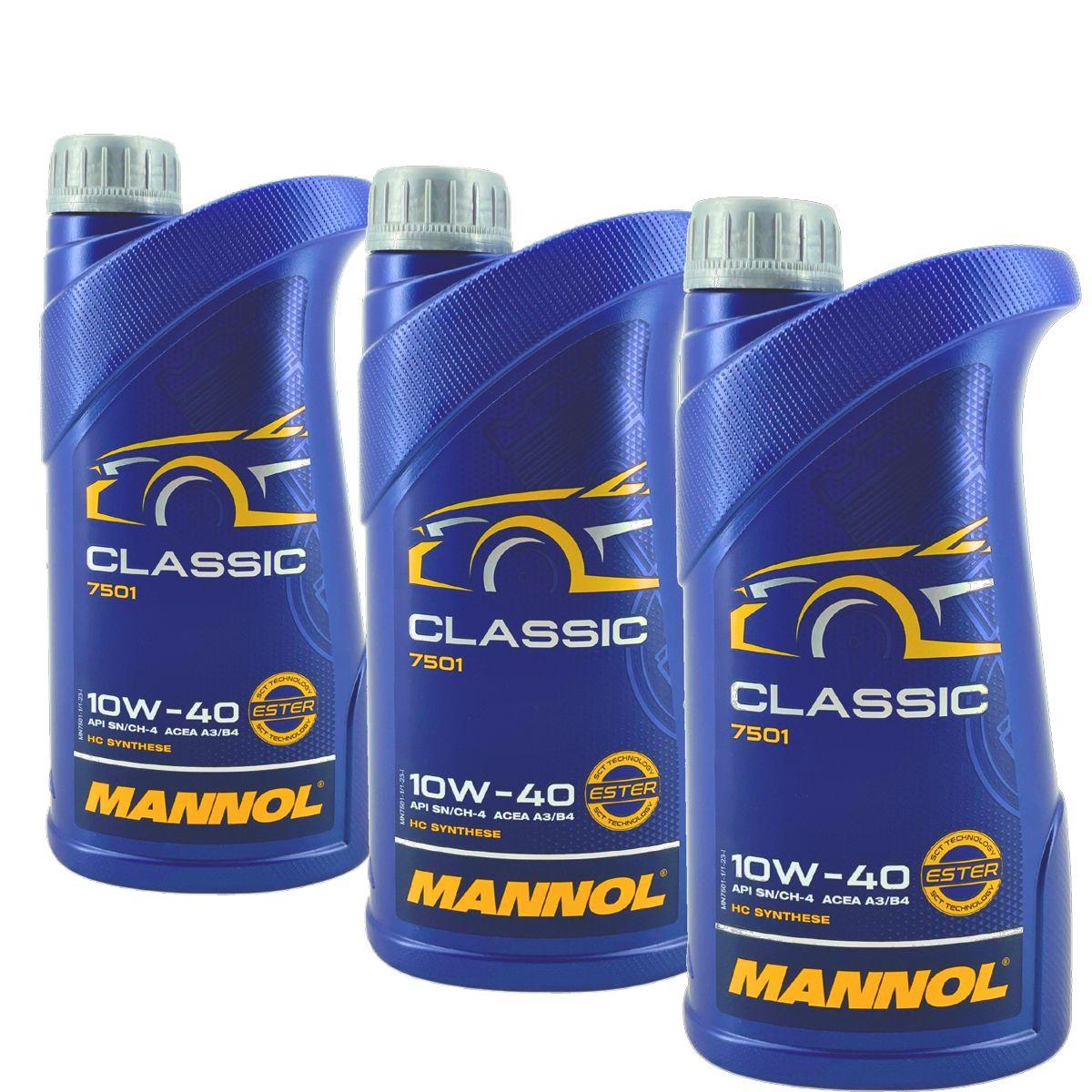 Mannol Classic 10W-40 3x1 Liter