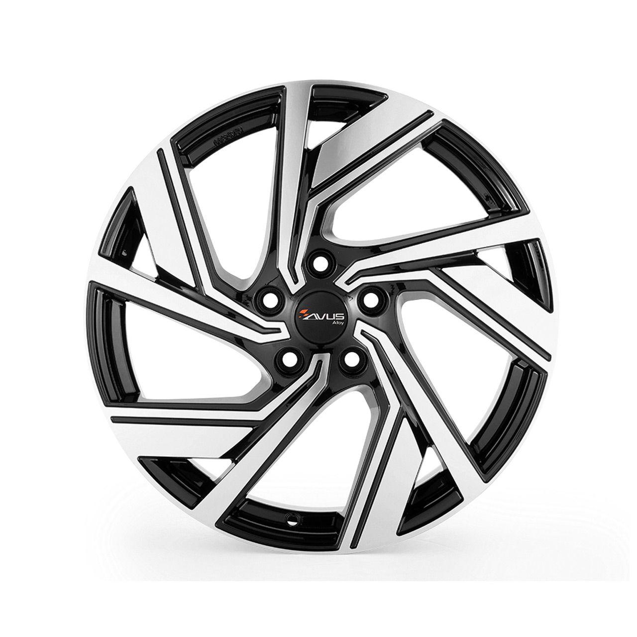 AVUS RACING AC-521 black polished 9.5Jx19 5x114 ET45