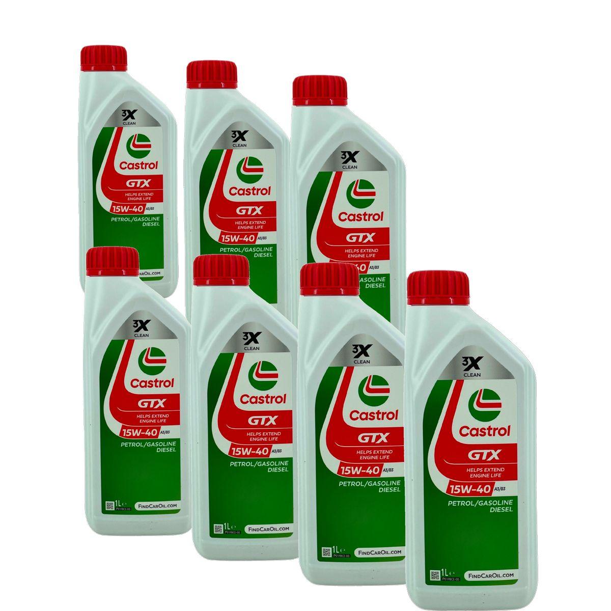 Castrol GTX 15W-40 A3/B3 7x1 Liter