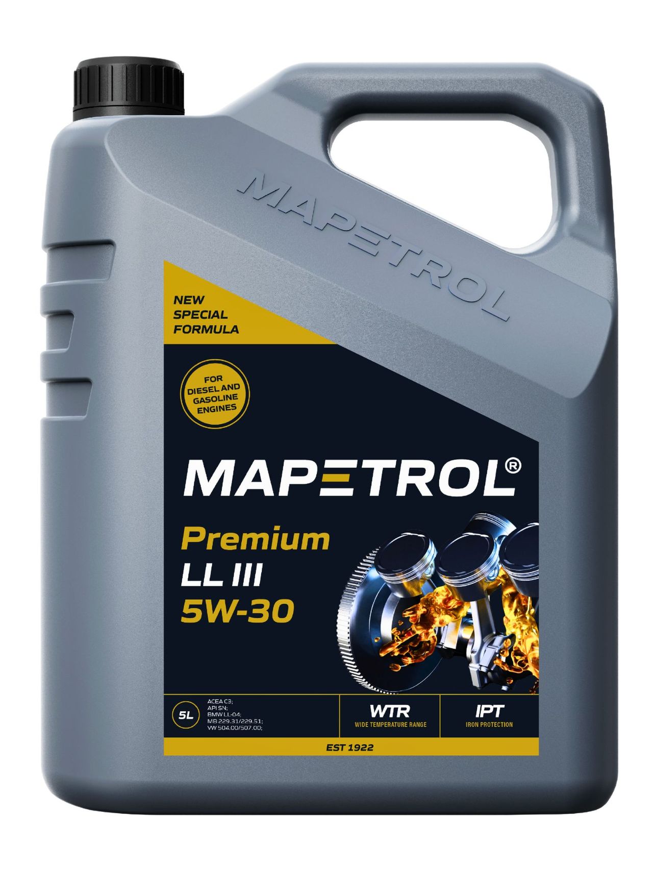 Mapetrol Premium LL III 5W-30 5 Liter Mapetrol Premium LL III 5W-30 5 Liter