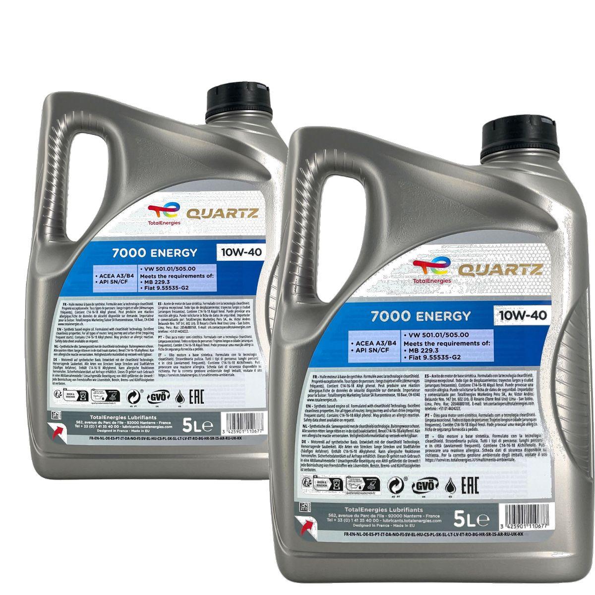 Total Quartz 7000 Energy 10W-40 2x5 Liter