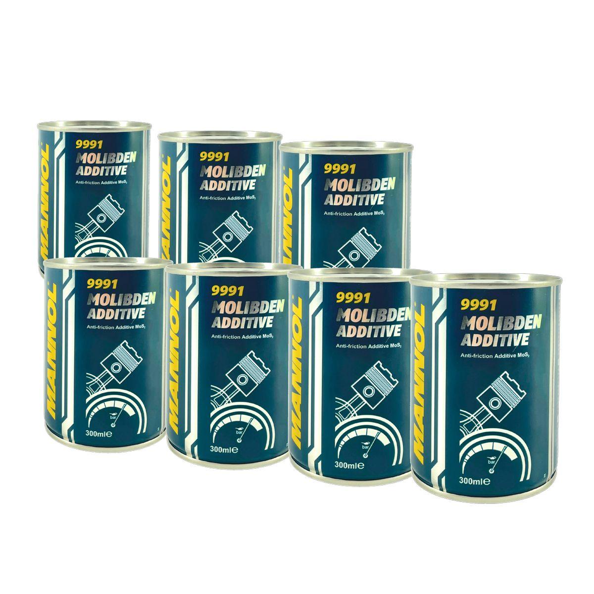 Mannol Molibden Additive Motoröl und Schaltgetriebeöl Additiv 7x300 ML