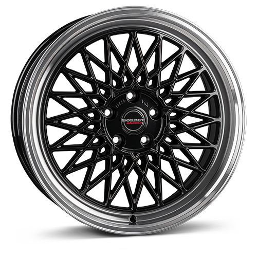BORBET DESIGN B black rim polished 8.0Jx18 5x112 ET45