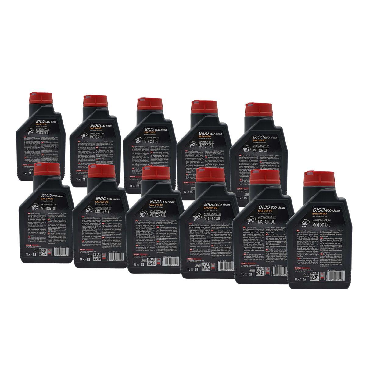 Motul 8100 Eco-clean 0W-30 11x1 Liter