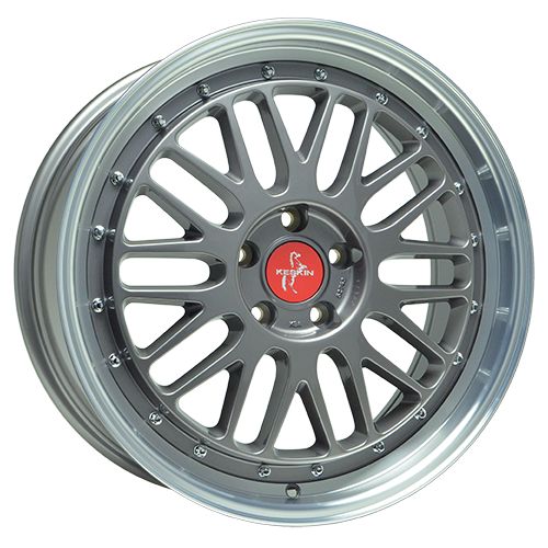 KESKIN WHEELS KT22 RETRO titan grey lip polish 8.5Jx20 5x112 ET30