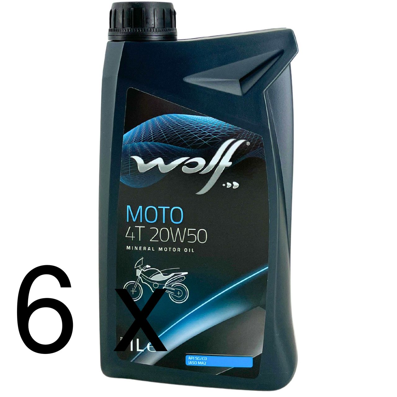 Wolf Moto 4T 20W-50 6x1 Liter