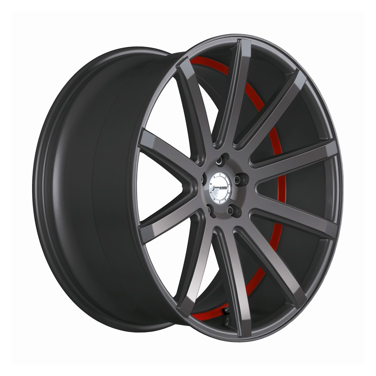 CORSPEED DEVILLE Gunmetal/ undercut Color Trim rot 9.0Jx21 5x112 ET35