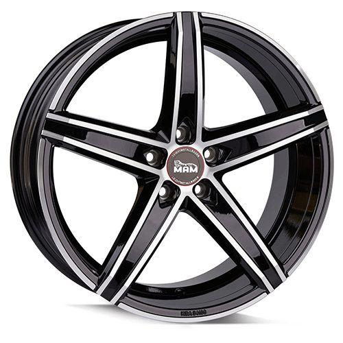 MAM WHEELS MAM OX-18 black front polished 8.5Jx19 5x120.3 ET35