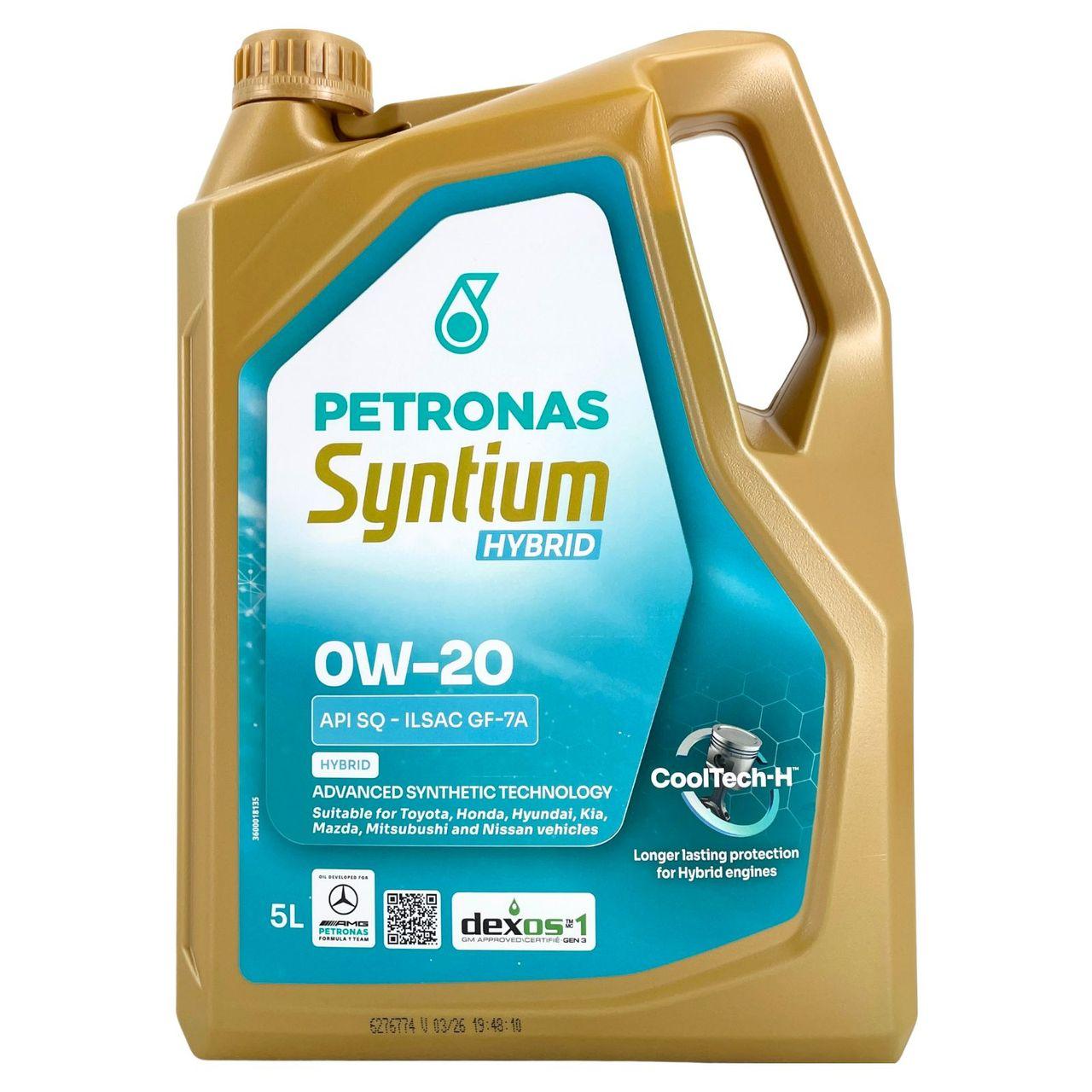 Petronas Syntium Hybrid 0W-20 5 Liter