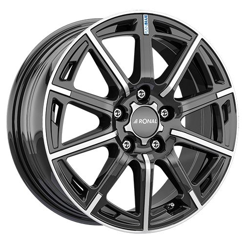 RONAL RONAL R60 BLUE jetblack-frontkopiert 6.5Jx16 5x114.3 ET40