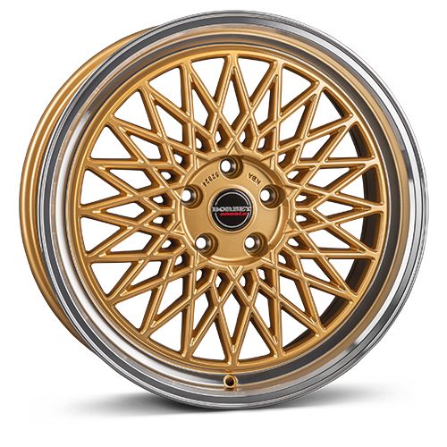 BORBET DESIGN B gold rim polished 8.0Jx18 5x112 ET45
