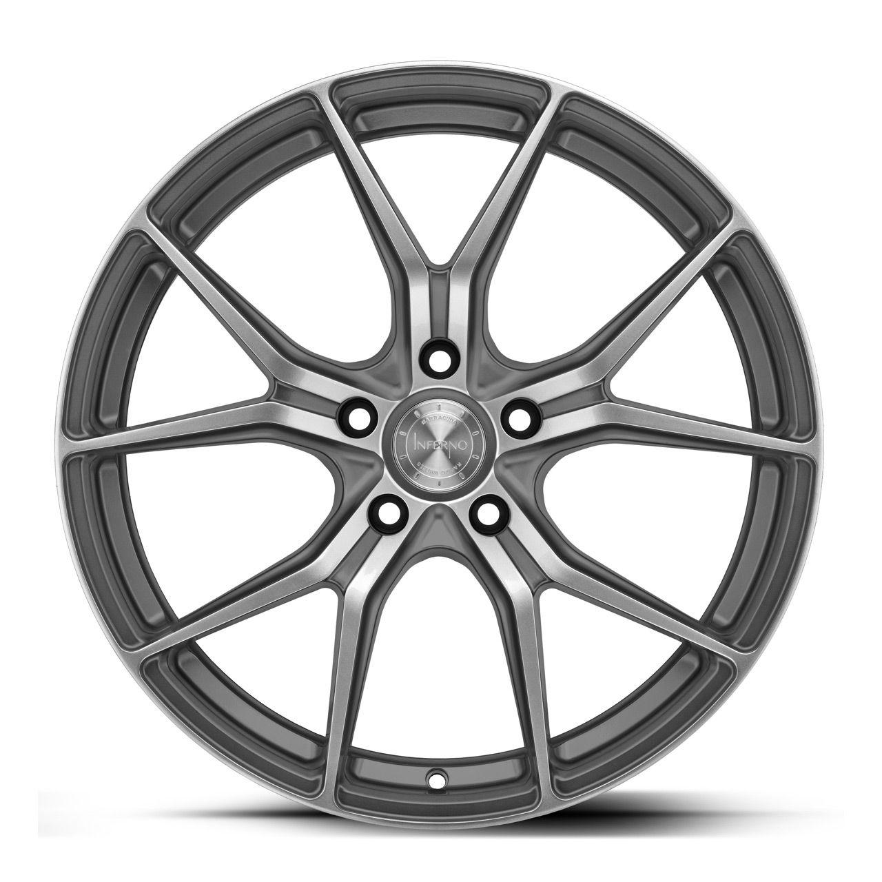 BARRACUDA INFERNO Higloss-Gunmetal-Polished 9.5Jx19 5x112 ET35