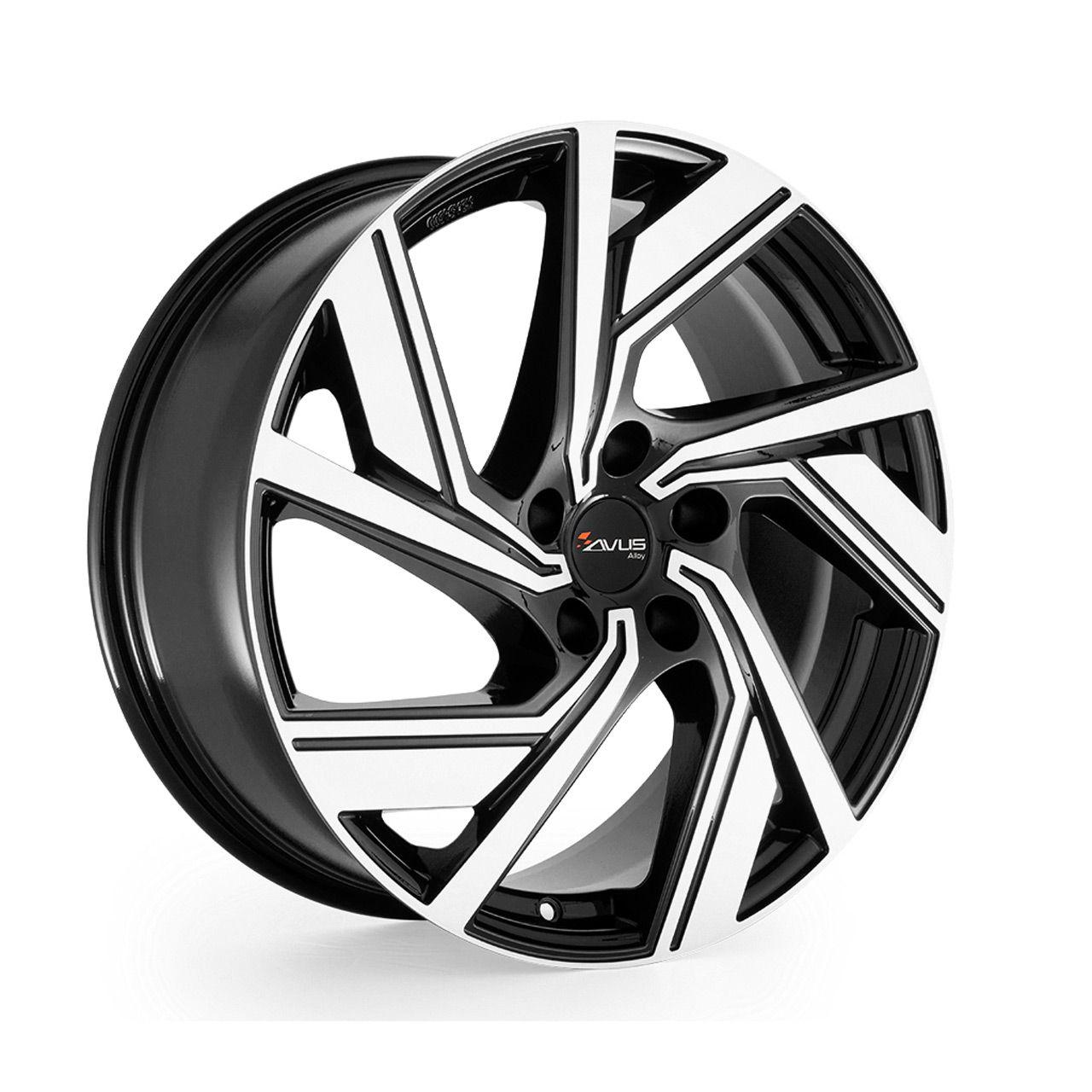 AVUS RACING AC-521 black polished 9.0Jx20 5x112 ET38