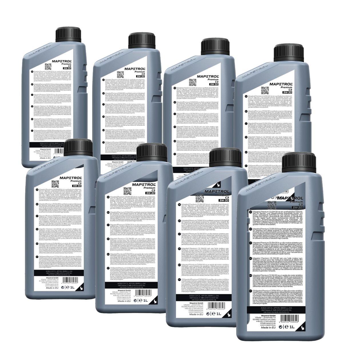 Mapetrol Premium C3 5W-30 8x1 Liter