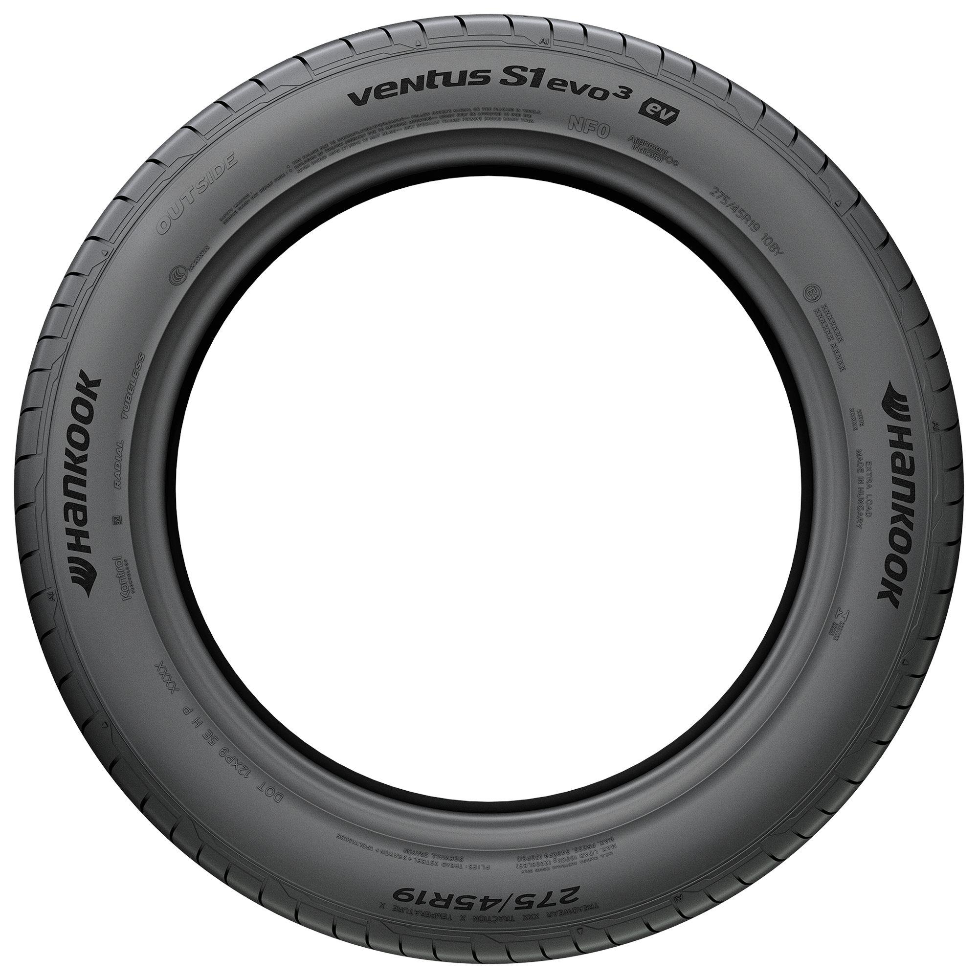 HANKOOK VENTUS S1 EVO3 EV (K127E) (AO) (LASER ENGRAVED) 285/35R22 106Y (AO) (LASER ENGRAVED) XL SBL SOUND ABSORBER