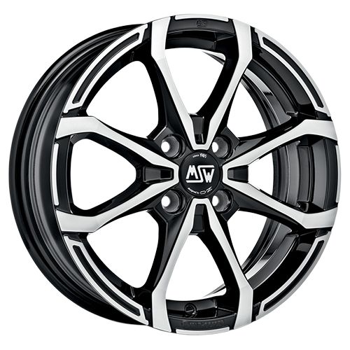 MSW (OZ) MSW X4 schwarz glänzend voll poliert 5.5Jx14 4x108 ET24