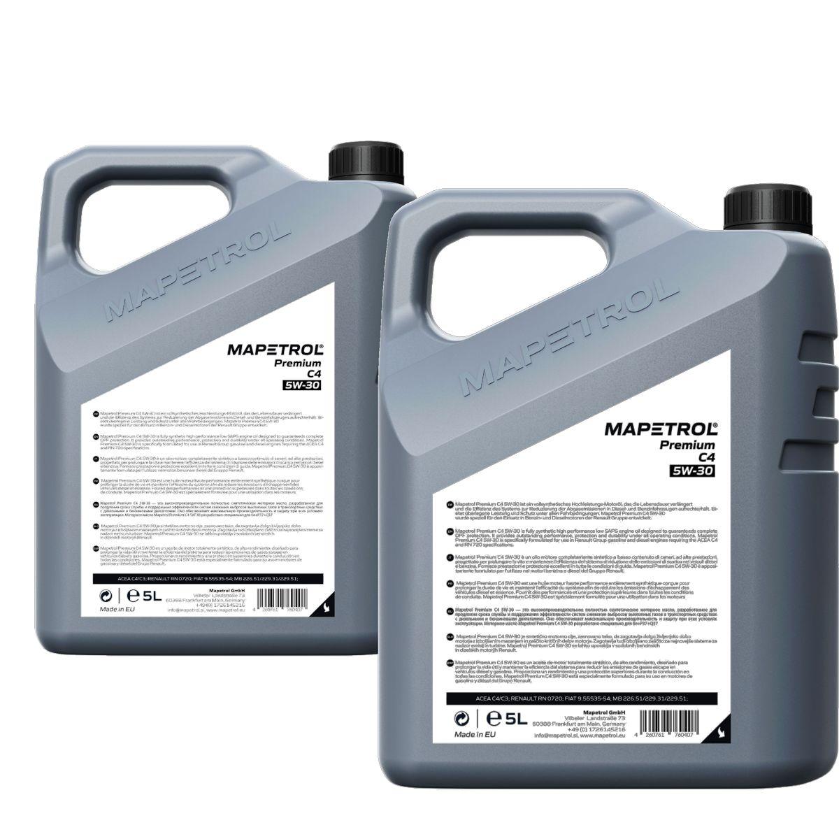 Mapetrol Premium C4 5W-30 2x5 Liter