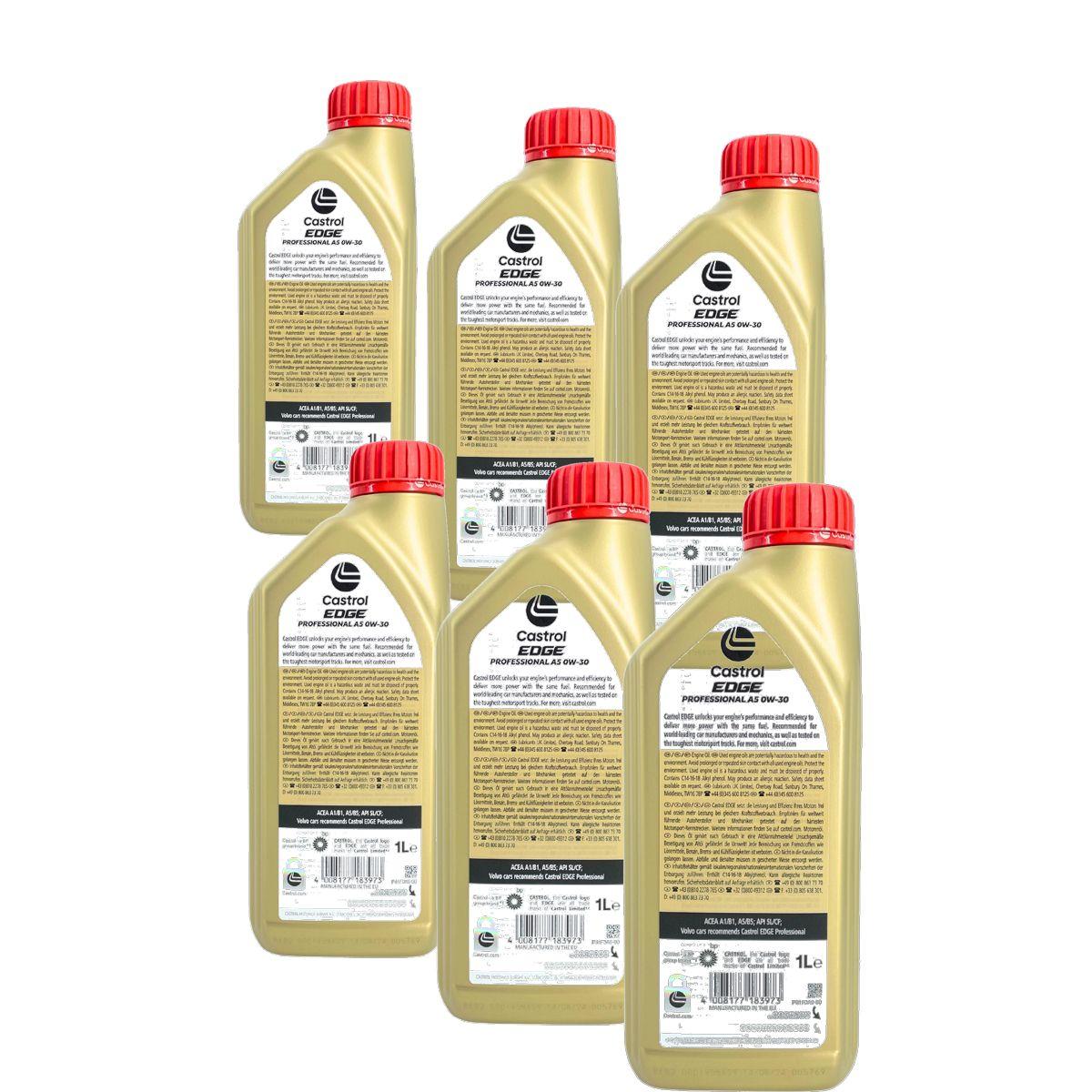 Castrol Edge Professional A5 0W-30 6x1 Liter