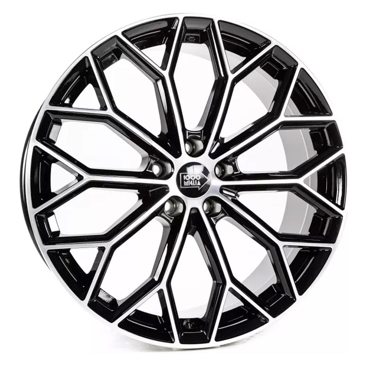 1000 MIGLIA MM1030 gloss black polished 8.5Jx20 5x112 ET45