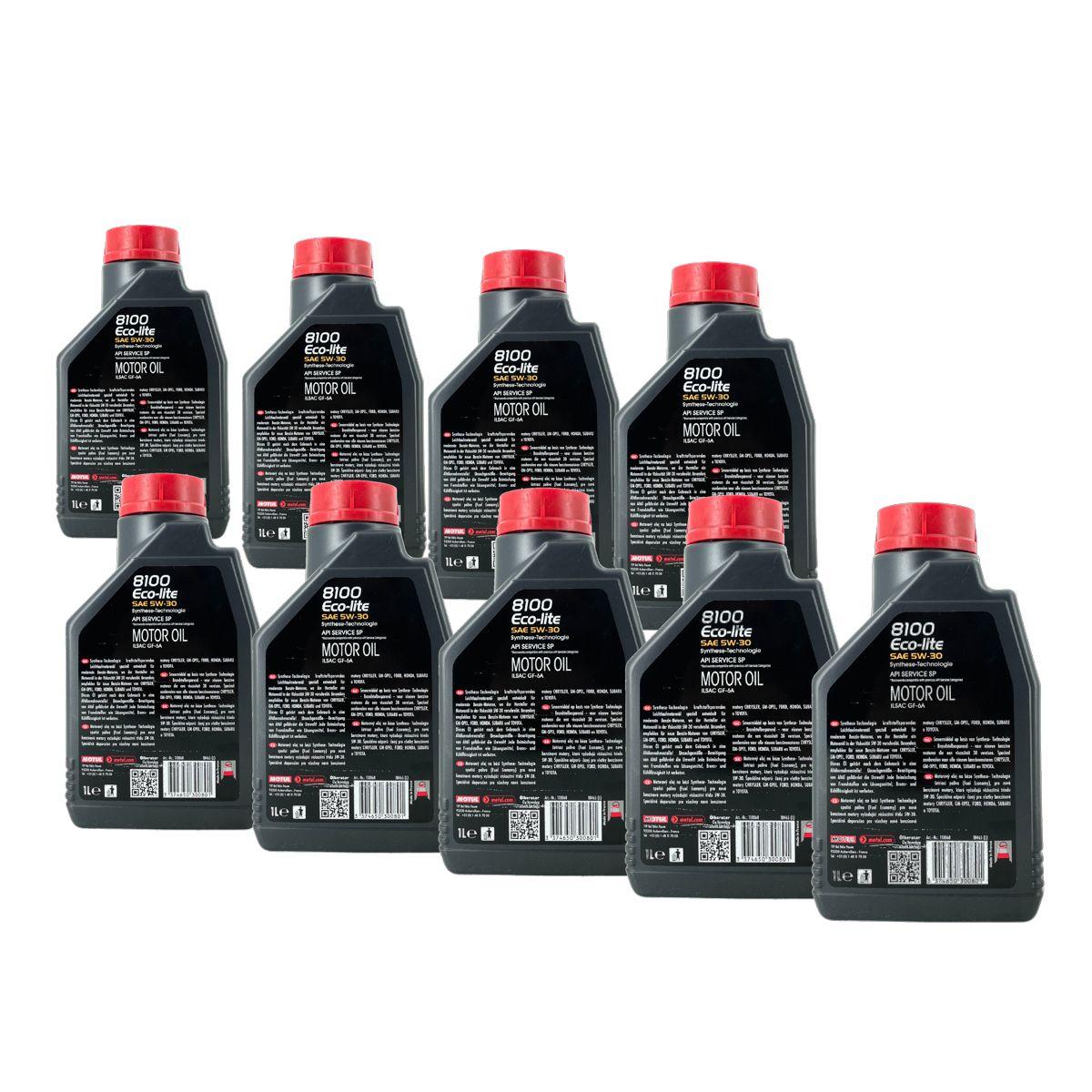 Motul 8100 Eco-lite 5W-30 9x1 Liter