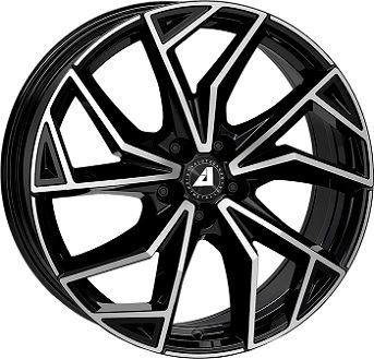 ALUTEC ADX.02 4-LOCH diamantschwarz frontpoliert 7.5Jx18 4x108 ET45