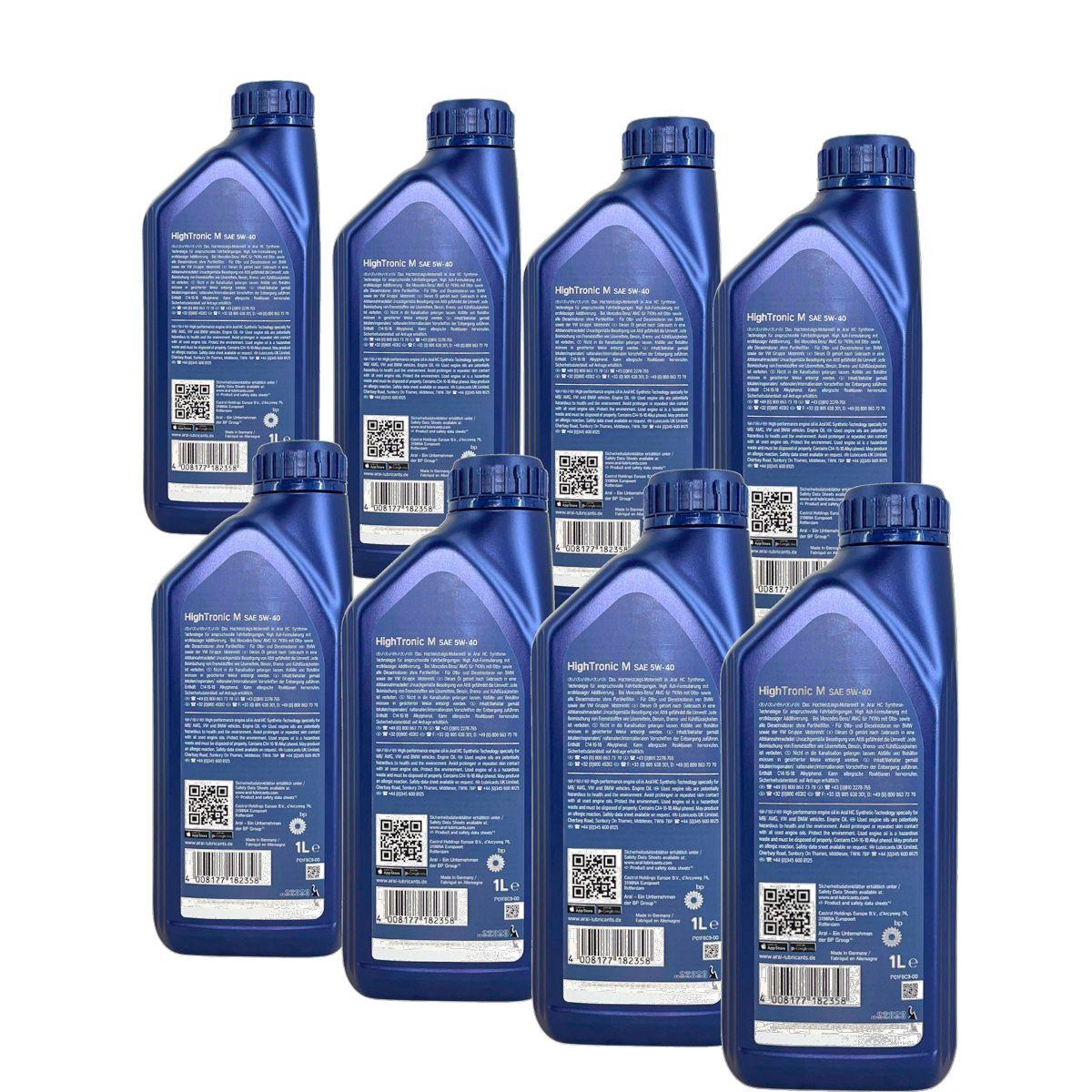 Aral HighTronic M 5W-40 8x1 Liter