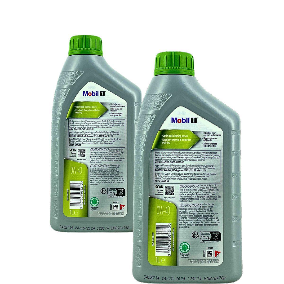 Mobil 1 ESP X4 0W-40 2x1 Liter