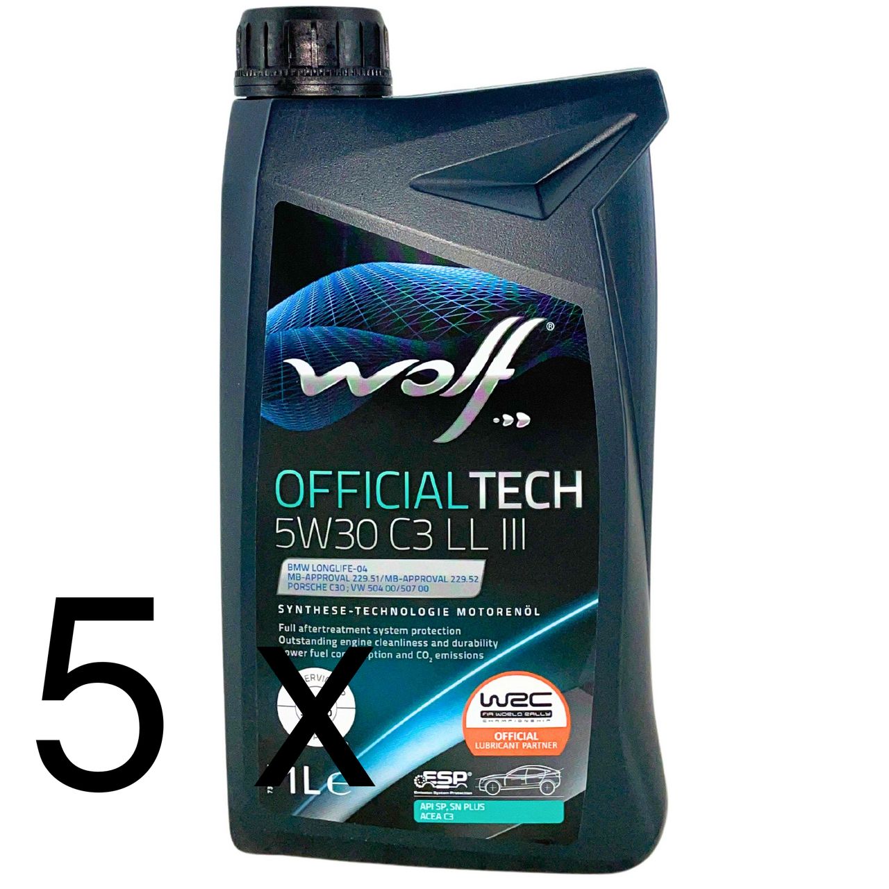 Wolf OfficialTech 5W-30 C3 LL III 5x1 Liter Wolf OfficialTech 5W-30 C3 LL III 5x1 Liter