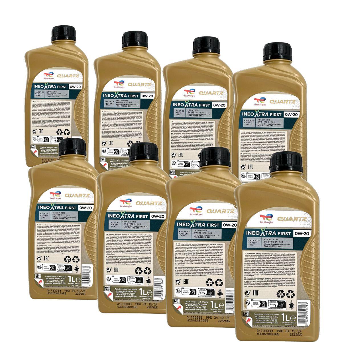Total Quartz Ineo Xtra SDE 0W-20 8x1 Liter