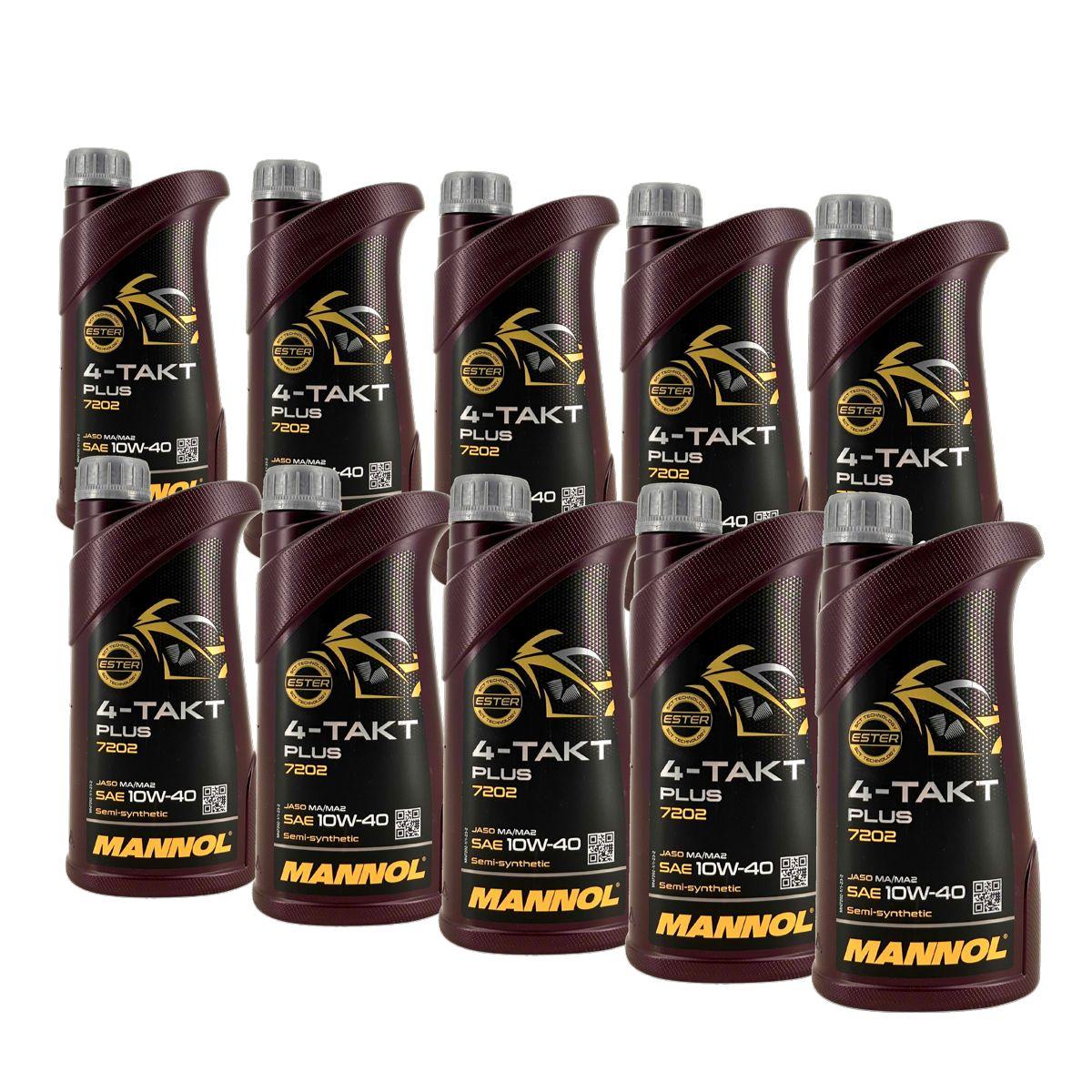 Mannol 4-Takt Plus 10W-40 10x1 Liter