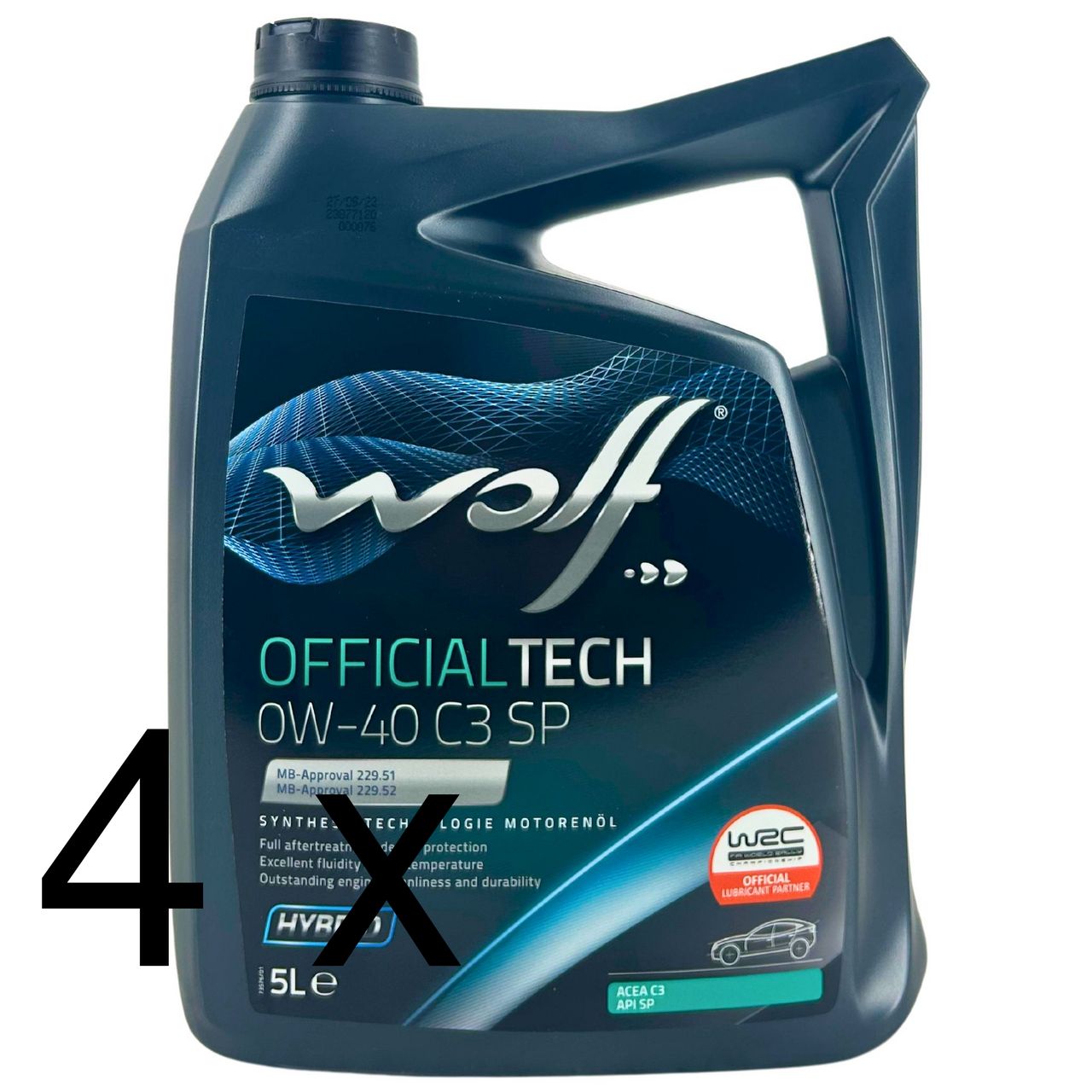Wolf OfficialTech 0W-40 C3 SP 4x5 Liter