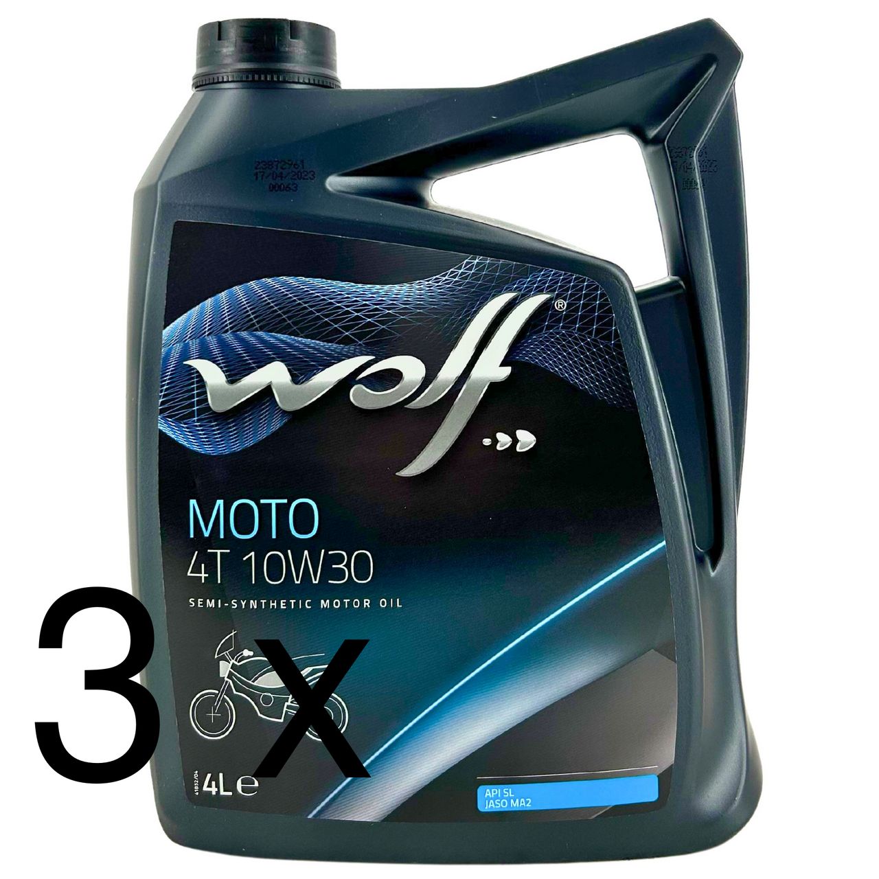 Wolf Moto 4T 10W-30 3x4 Liter