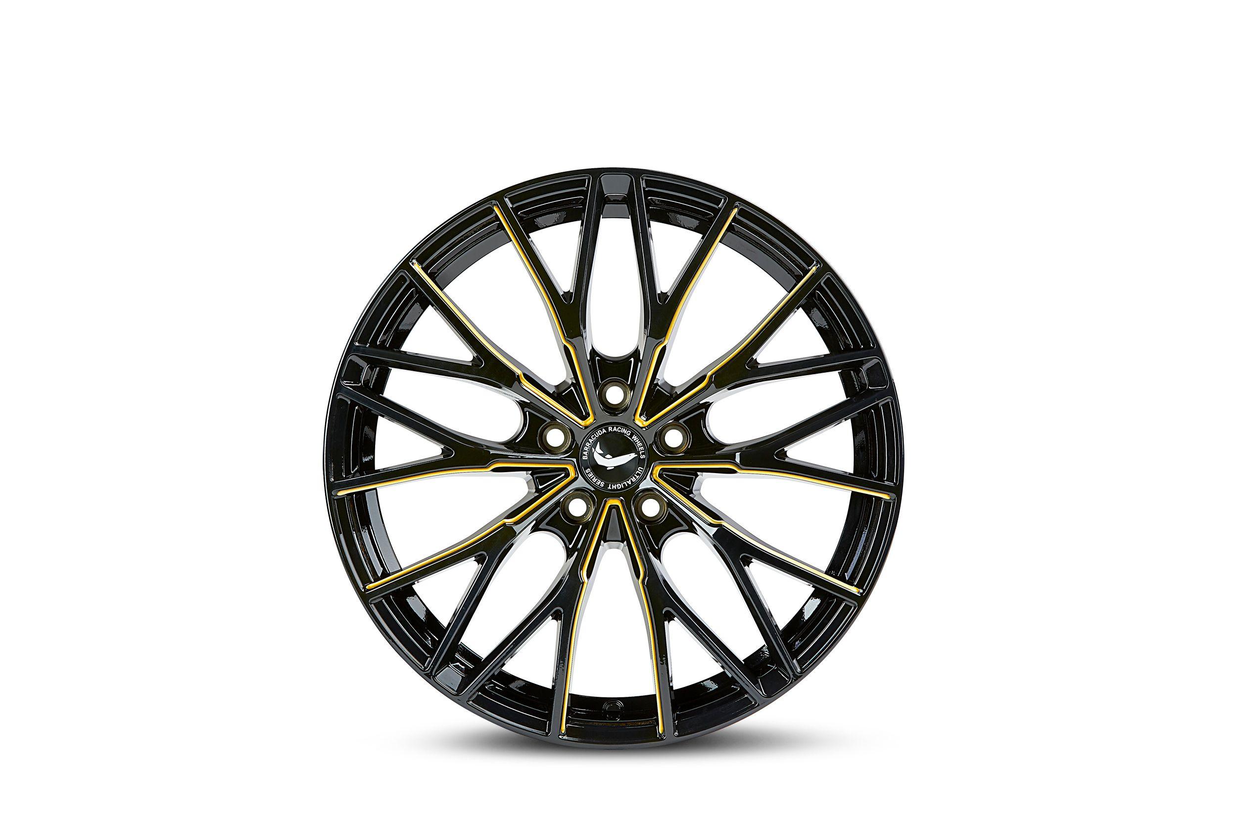 BARRACUDA PROJECT 3.0 black gloss flashgold 8.5Jx20 5x114.3 ET40