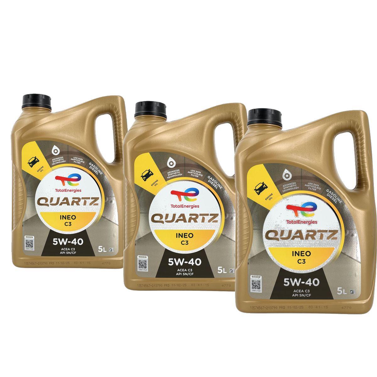 Total Quartz Ineo C3 5W-40 3x5 Liter