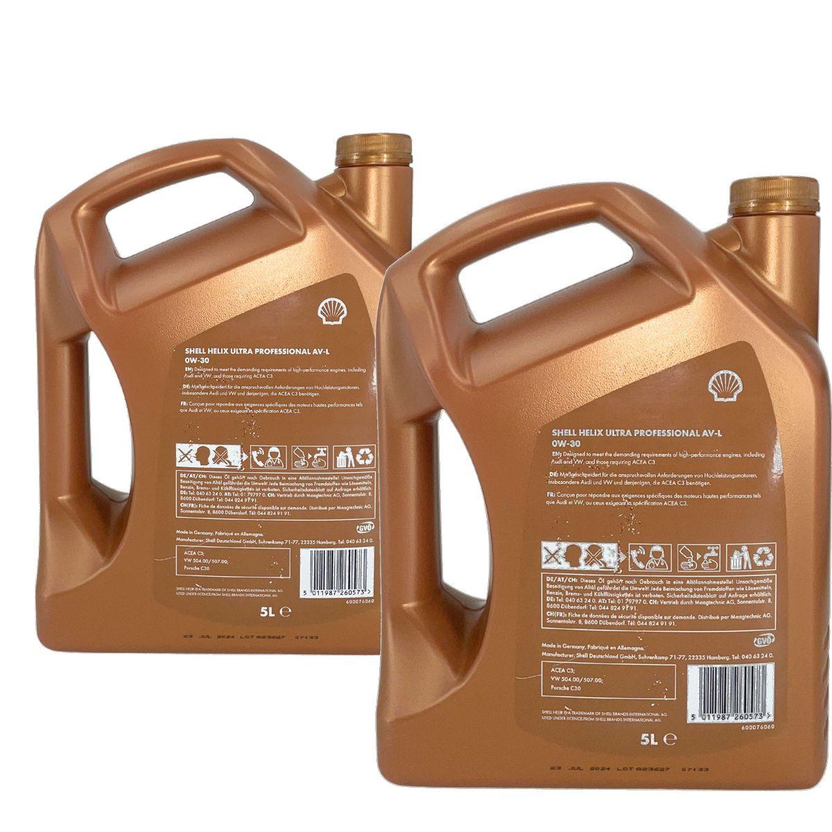 Shell Helix Ultra Professional AV-L 0W-30 2x5 Liter